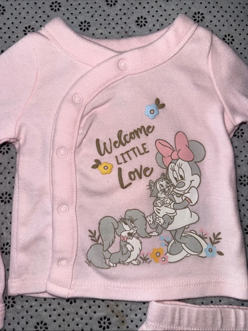 🛍 The CUTEST LITTLE MINNIE MOUSE 4 PIECE GIRLS OUTFIT SIZE NEWBORN 🛍